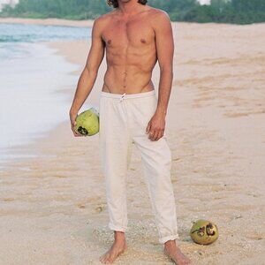 Dandy Del Mar - The Brisa Linen Pant - Vintage Ivory - XL